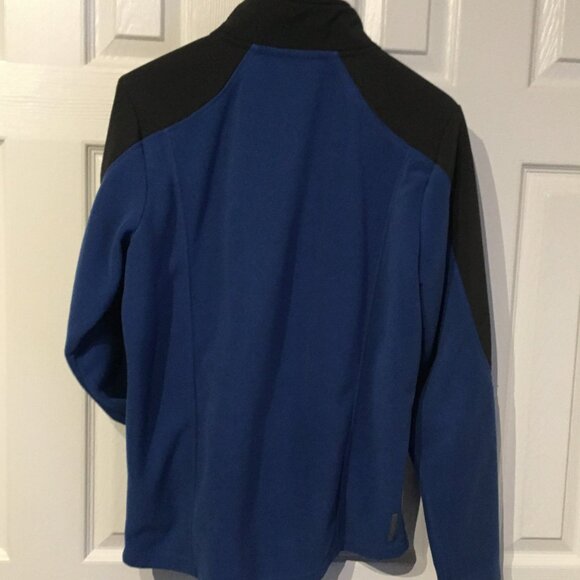 Men's Mondetta Fleece Jacket-Blue/Gray - Picture 3 of 5